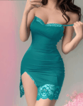 2067 فستان لانجري سهرات بلس سايز