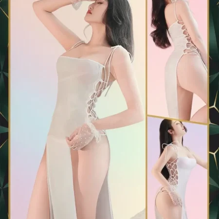 لانجري فستان طويل زبدة 108