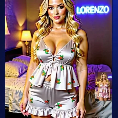 لانجري هوت شورت ساتان 2725