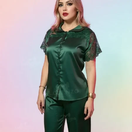 2830 بجامة ساتان فاخر