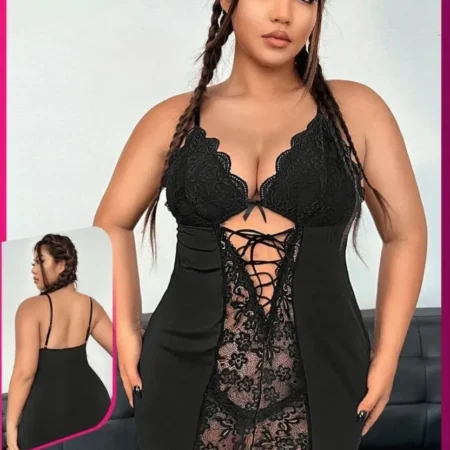 لانجري مقاس كبير اسود 306