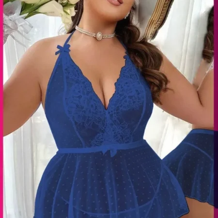 لانجري مقاس كبير أزرق 404