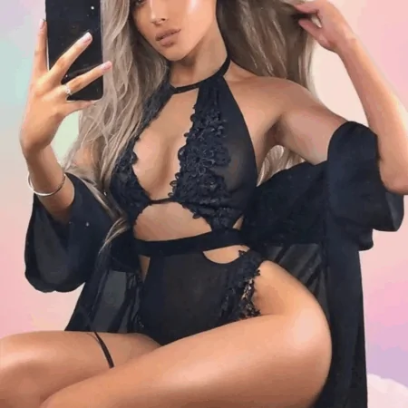 لانجري سوبر سكسي شيفون 523