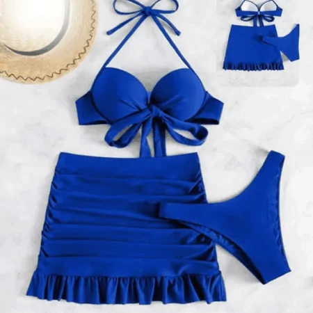 168 لانجري جيبة 3 قطع شيفون