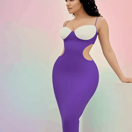 فستان لانجري طويل زبدة 4156