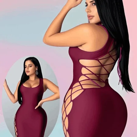 فستان سكسي زبدة 300