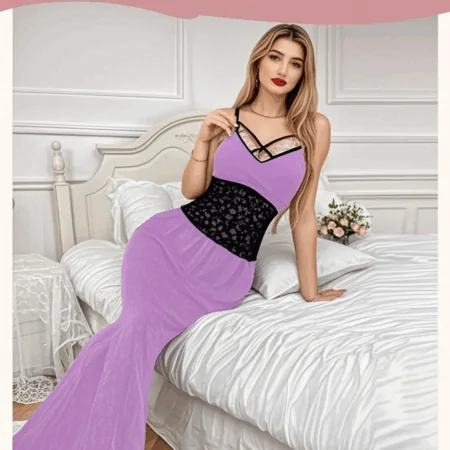 بيجامة حرير صناعي 115