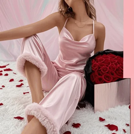 بيجامة حريرية 7084