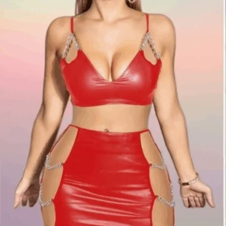 لانجري جيبة جلد 1016