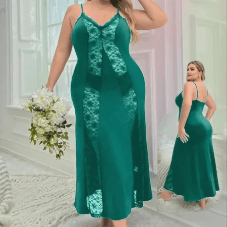 بيبي دول شيفون + دانتيل طويل 58