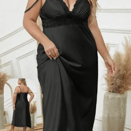 لانجري بيبي دول طويل ساتان 2108